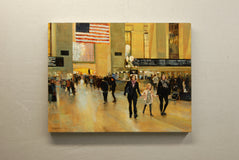 Original art for sale at UGallery.com | Departures and Arrivals by Onelio Marrero | $1,150 | oil painting | 18' h x 24' w | thumbnail 3