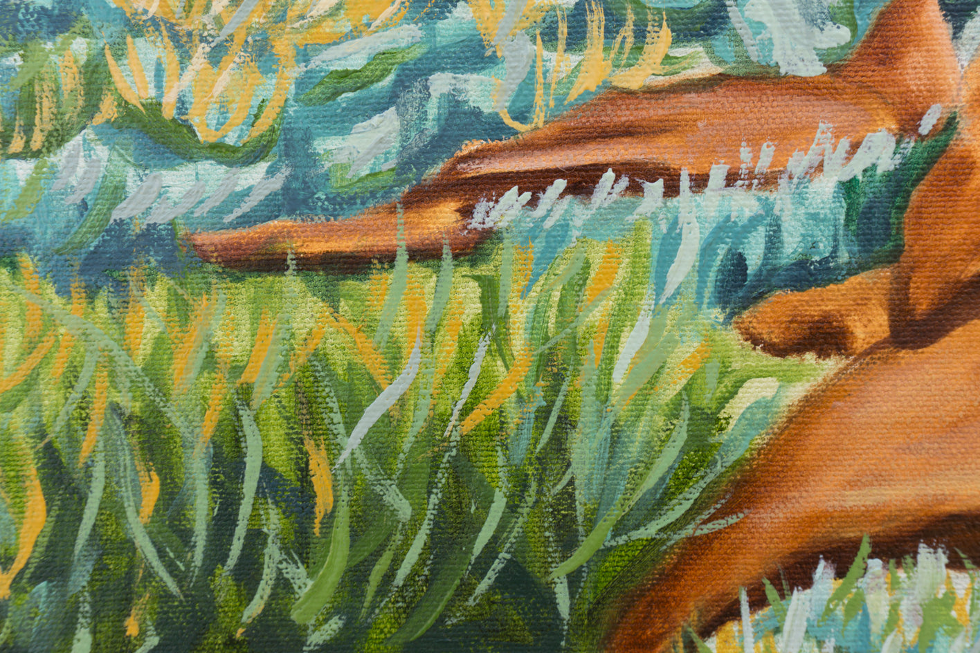 Mountain Interval by Crystal DiPietro |  Closeup View of Artwork 