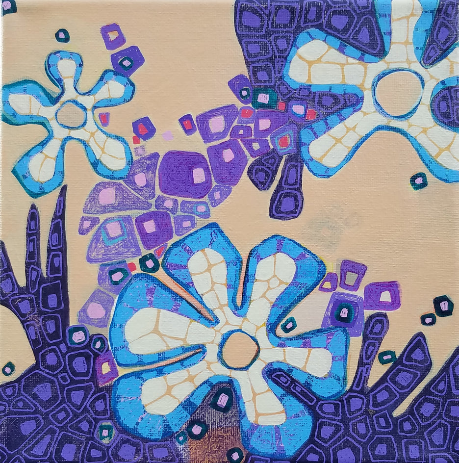 Blue Flowers by Diana Elena Chelaru |  Artwork Main Image 
