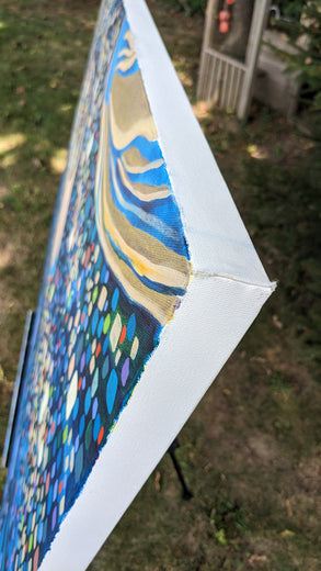 Celestial Entities by Diana Elena Chelaru |  Side View of Artwork 