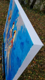 Original art for sale at UGallery.com | Dance by Diana Elena Chelaru | $1,100 | acrylic painting | 24' h x 30' w | thumbnail 2