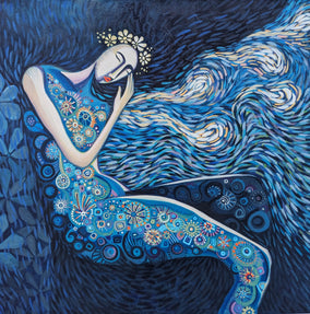 Original art for sale at UGallery.com | Dreams of Yesterday by Diana Elena Chelaru | $950 | acrylic painting | 24' h x 24' w