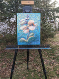 Original art for sale at UGallery.com | Drifting Petals by Diana Elena Chelaru | $400 | acrylic painting | 12' h x 9' w | thumbnail 3