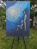 Original art for sale at UGallery.com | Enlighted by Diana Elena Chelaru | $900 | acrylic painting | 36' h x 24' w | thumbnail 3