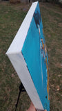 Original art for sale at UGallery.com | Fan Dancer by Diana Elena Chelaru | $850 | acrylic painting | 20' h x 20' w | thumbnail 2