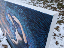 Original art for sale at UGallery.com | In the Light of the Stars by Diana Elena Chelaru | $1,600 | acrylic painting | 24' h x 36' w | thumbnail 2