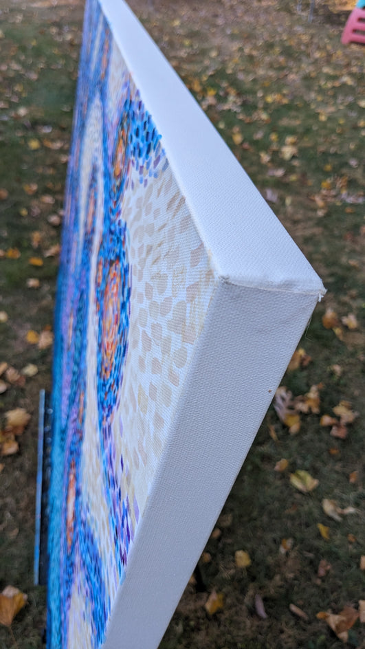 Sparks of Light by Diana Elena Chelaru |  Side View of Artwork 