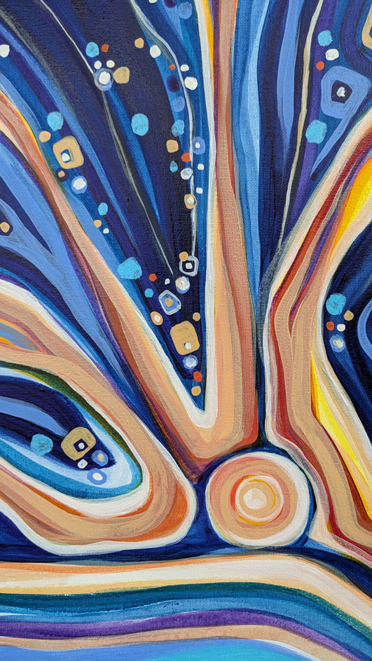 Luminescence by Diana Elena Chelaru |  Closeup View of Artwork 