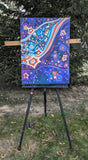 Original art for sale at UGallery.com | Milky Way by Diana Elena Chelaru | $600 | acrylic painting | 24' h x 18' w | thumbnail 3