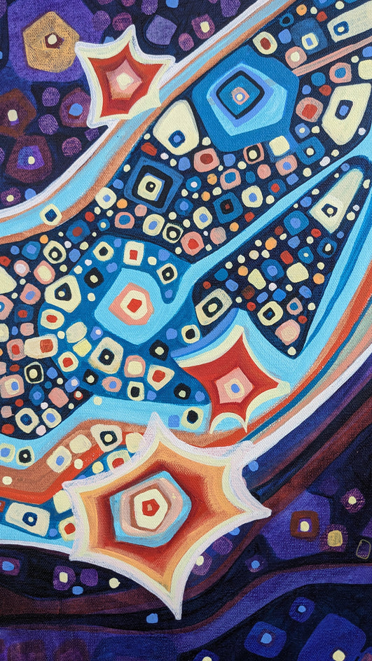 Milky Way by Diana Elena Chelaru |  Closeup View of Artwork 