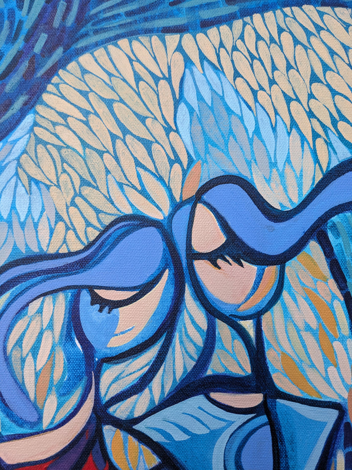 The Murmuring Forest by Diana Elena Chelaru |  Closeup View of Artwork 