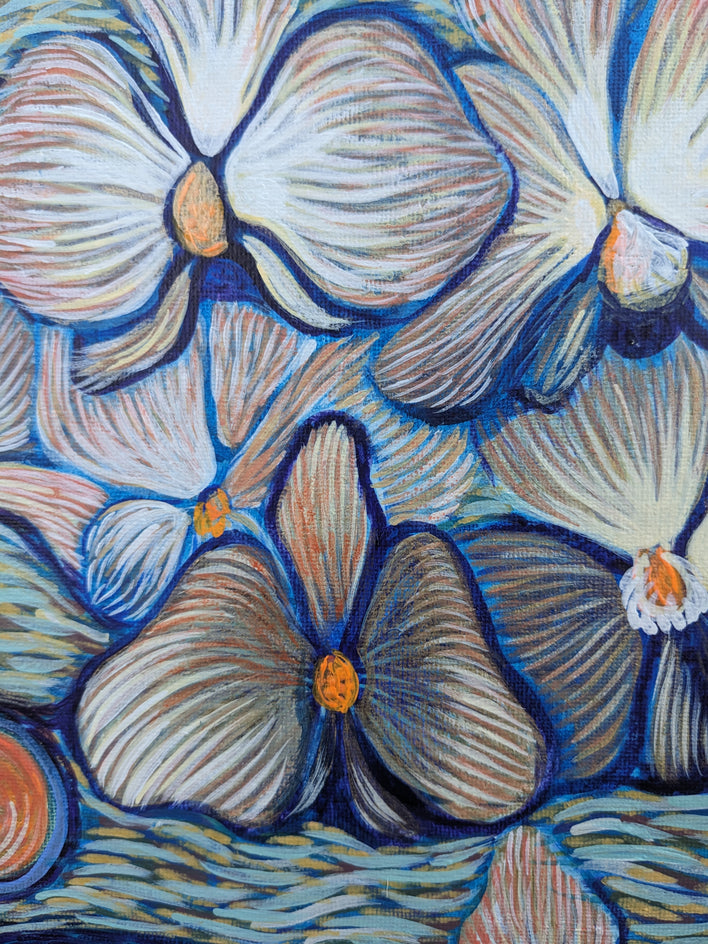 Orchids in the Morning Light by Diana Elena Chelaru |  Closeup View of Artwork 