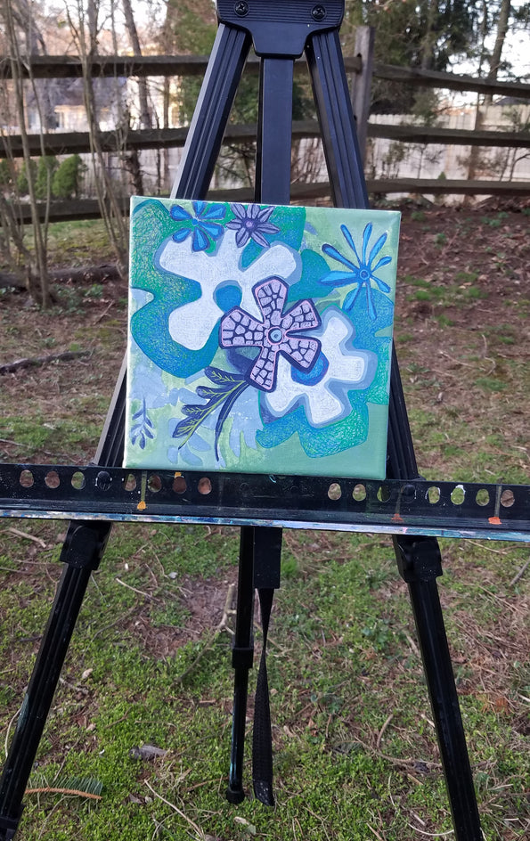 Purple Flower by Diana Elena Chelaru |  Context View of Artwork 