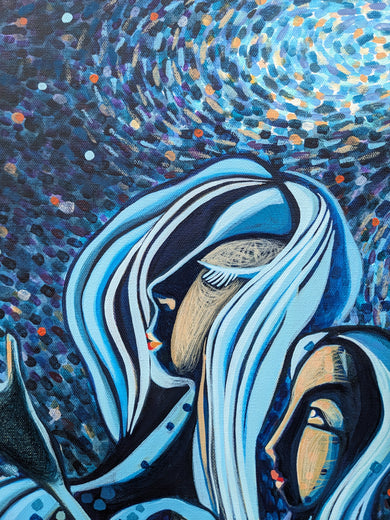 Under the Blue Sky by Diana Elena Chelaru |   Closeup View of Artwork 