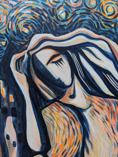 The Unfolding Silence by Diana Elena Chelaru |   Closeup View of Artwork 