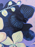 Original art for sale at UGallery.com | White Orchid by Diana Elena Chelaru | $400 | acrylic painting | 12' h x 9' w | thumbnail 4