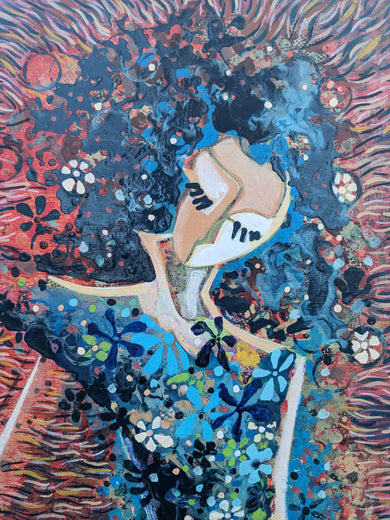 Echoes of Fire by Diana Elena Chelaru |   Closeup View of Artwork 