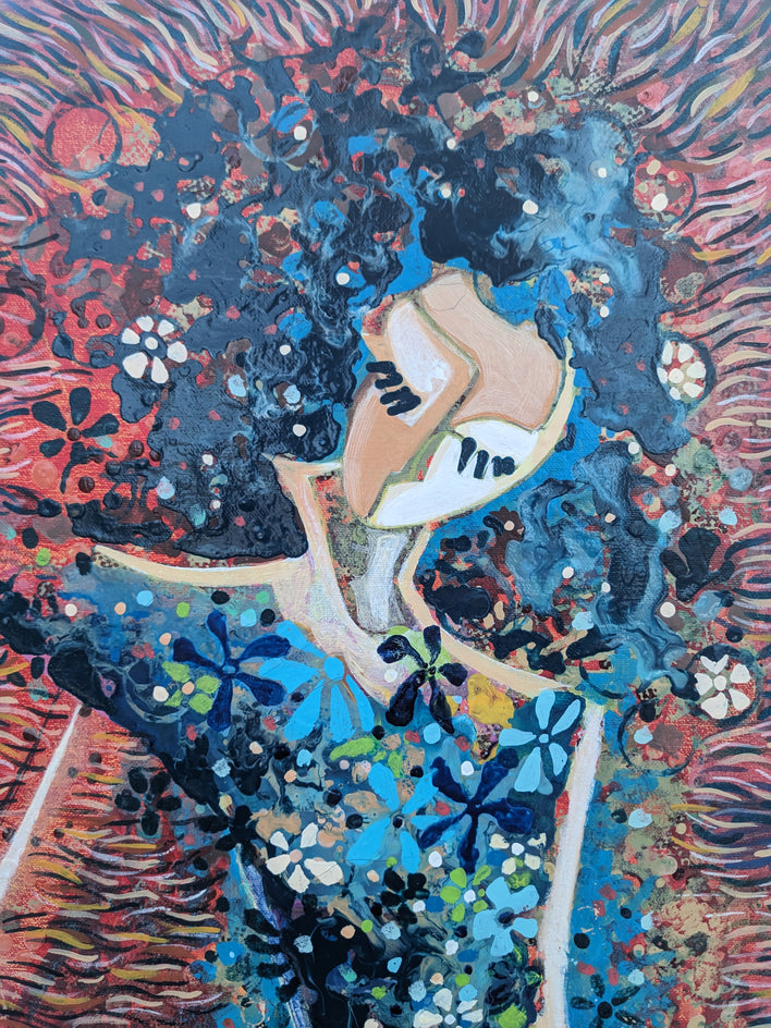 Echoes of Fire by Diana Elena Chelaru |  Closeup View of Artwork 