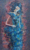 Original art for sale at UGallery.com | Echoes of Fire by Diana Elena Chelaru | $1,200 | mixed media artwork | 35' h x 22' w | thumbnail 1