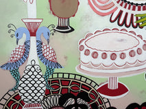 Original art for sale at UGallery.com | Tropical Table by Diana Rosa | $3,150 | acrylic painting | 36' h x 48' w | thumbnail 4