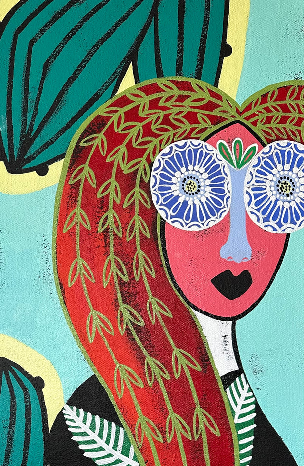 Walking in the Jungle #1 by Diana Rosa |  Closeup View of Artwork 