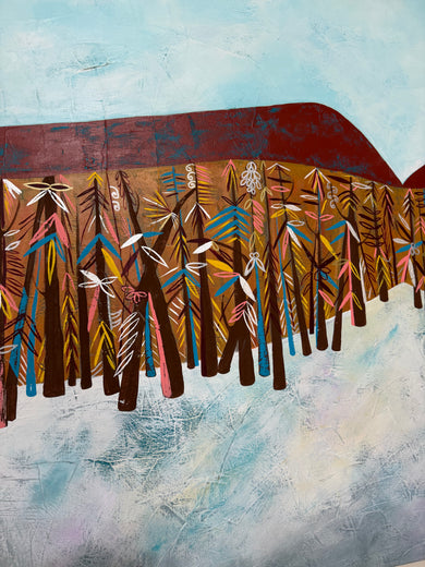 Winter by Diana Rosa |   Closeup View of Artwork 