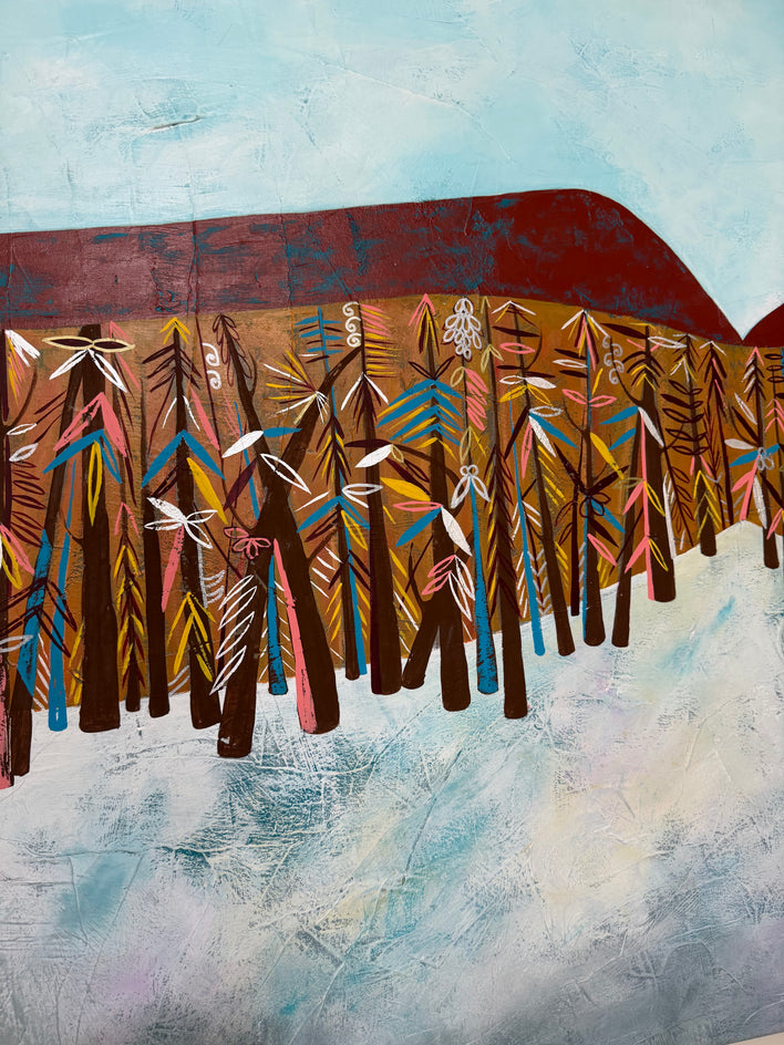 Winter by Diana Rosa |  Closeup View of Artwork 