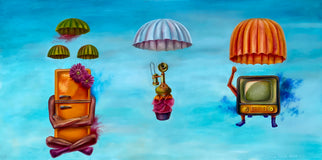 Original art for sale at UGallery.com | Anyone Fancy a Fresca? by Diane Flick | $3,400 | oil painting | 24' h x 48' w | thumbnail 1