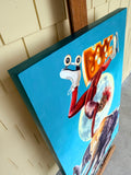 Original art for sale at UGallery.com | Percival's Second Hypothesis by Diane Flick | $3,575 | oil painting | 38.81' h x 24' w | thumbnail 2