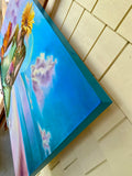 Original art for sale at UGallery.com | The Narrowing Down of Molly Hinglebottom by Diane Flick | $3,400 | oil painting | 24' h x 48' w | thumbnail 2