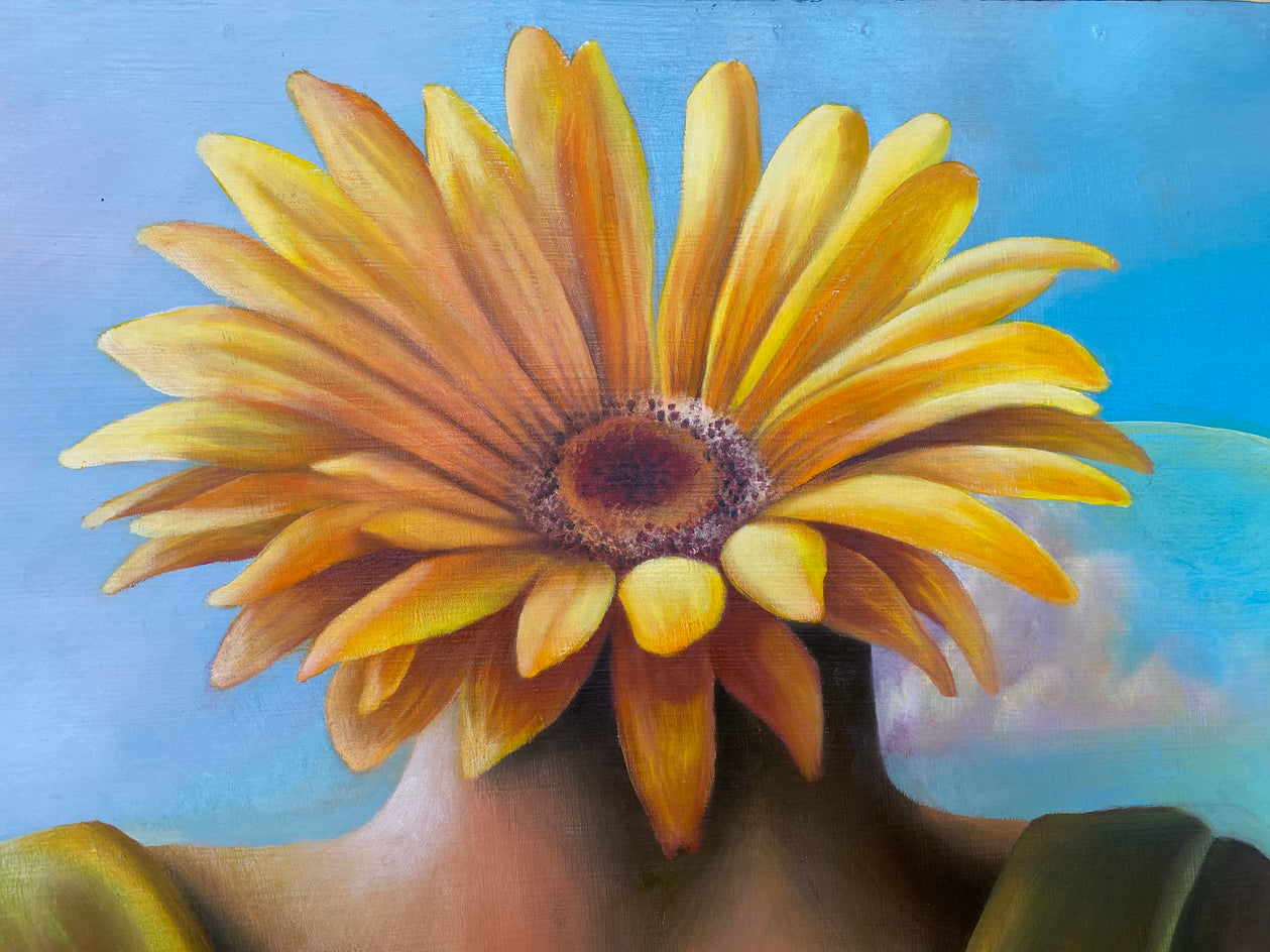 The Narrowing Down of Molly Hinglebottom by Diane Flick |  Closeup View of Artwork 