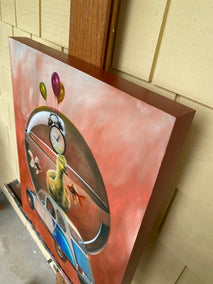 oil painting by Diane Flick titled The Think Piece