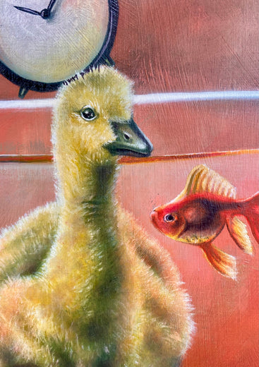 The Think Piece by Diane Flick |   Closeup View of Artwork 