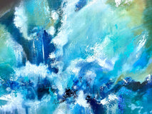 Original art for sale at UGallery.com | Blue Heaven by DL Watson | $4,450 | acrylic painting | 36' h x 48' w | thumbnail 4