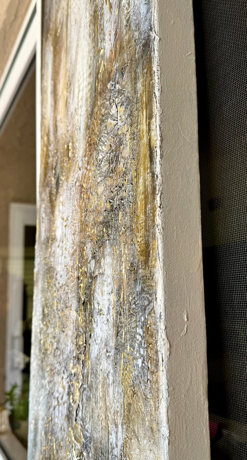 Fields of Gold by DL Watson |  Side View of Artwork 