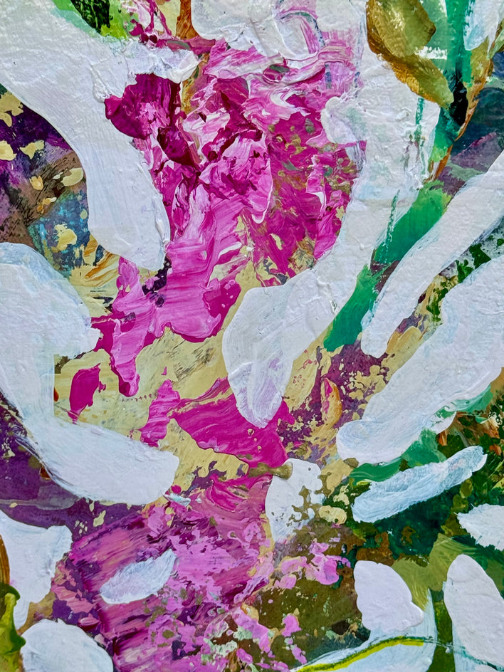 Passion Flower by DL Watson |  Closeup View of Artwork 