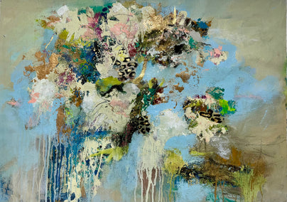 acrylic painting by DL Watson titled Savage Garden ll