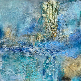 Original art for sale at UGallery.com | Sea Foam 11 by DL Watson | $825 | acrylic painting | 12' h x 12' w