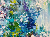 Original art for sale at UGallery.com | Secret Garden by DL Watson | $6,950 | acrylic painting | 36' h x 72' w | thumbnail 4