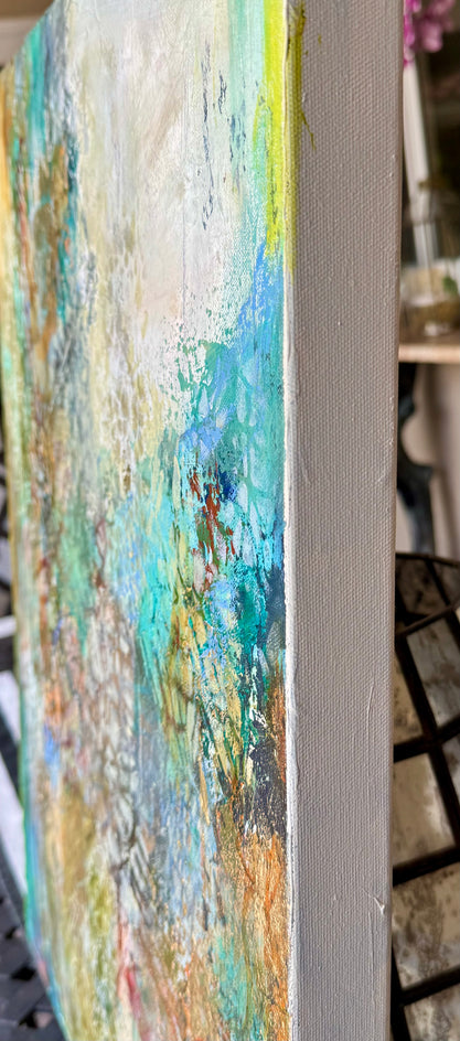 Sunshine in the Morning by DL Watson |  Side View of Artwork 