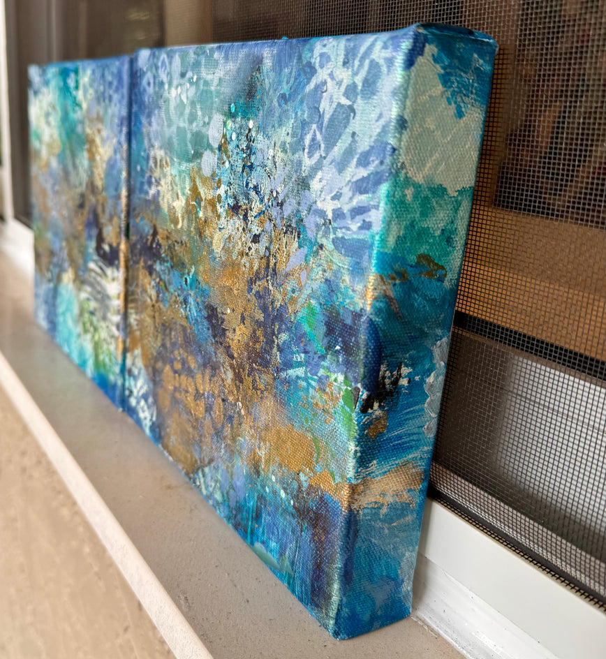 Tide by DL Watson |  Side View of Artwork 