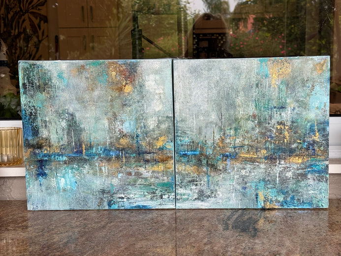 Yacht Harbor by DL Watson |  Context View of Artwork 