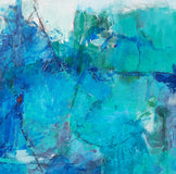 Original art for sale at UGallery.com | Blue Shift by Dorothy Gaziano | $1,200 | acrylic painting | 24' h x 24' w | thumbnail 4