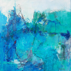 acrylic painting by Dorothy Gaziano titled Blue Shift