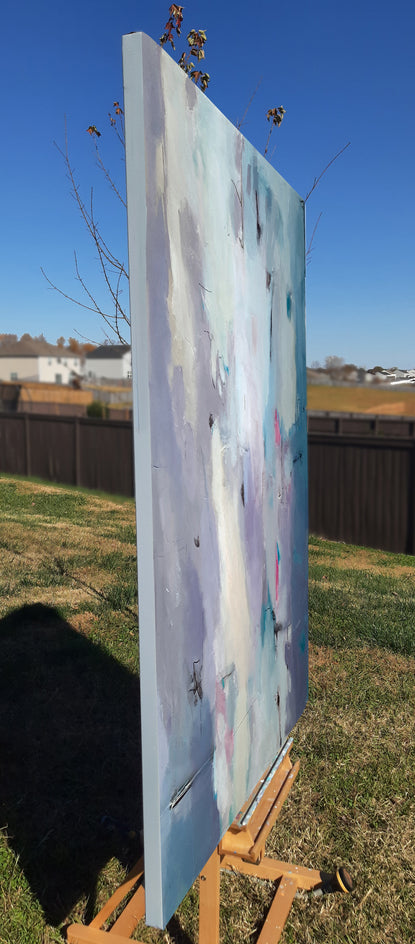 Frozen Logic by Dorothy Gaziano |  Side View of Artwork 