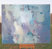 Original art for sale at UGallery.com | Frozen Logic by Dorothy Gaziano | $4,700 | acrylic painting | 48' h x 60' w | thumbnail 3