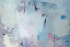 Original art for sale at UGallery.com | Frozen Logic by Dorothy Gaziano | $4,700 | acrylic painting | 48' h x 60' w | thumbnail 4