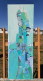 Original art for sale at UGallery.com | High-Rise by Dorothy Gaziano | $900 | acrylic painting | 36' h x 12' w | thumbnail 3