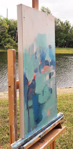 Lighthearted I by Dorothy Gaziano |  Side View of Artwork 