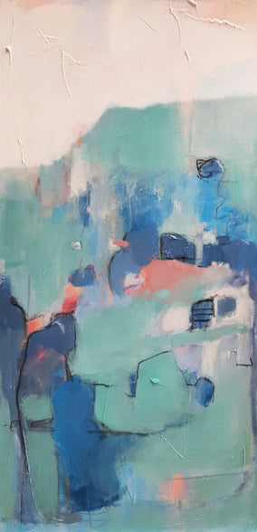 Original art for sale at UGallery.com | Lighthearted II by Dorothy Gaziano | $775 | acrylic painting | 30' h x 15' w